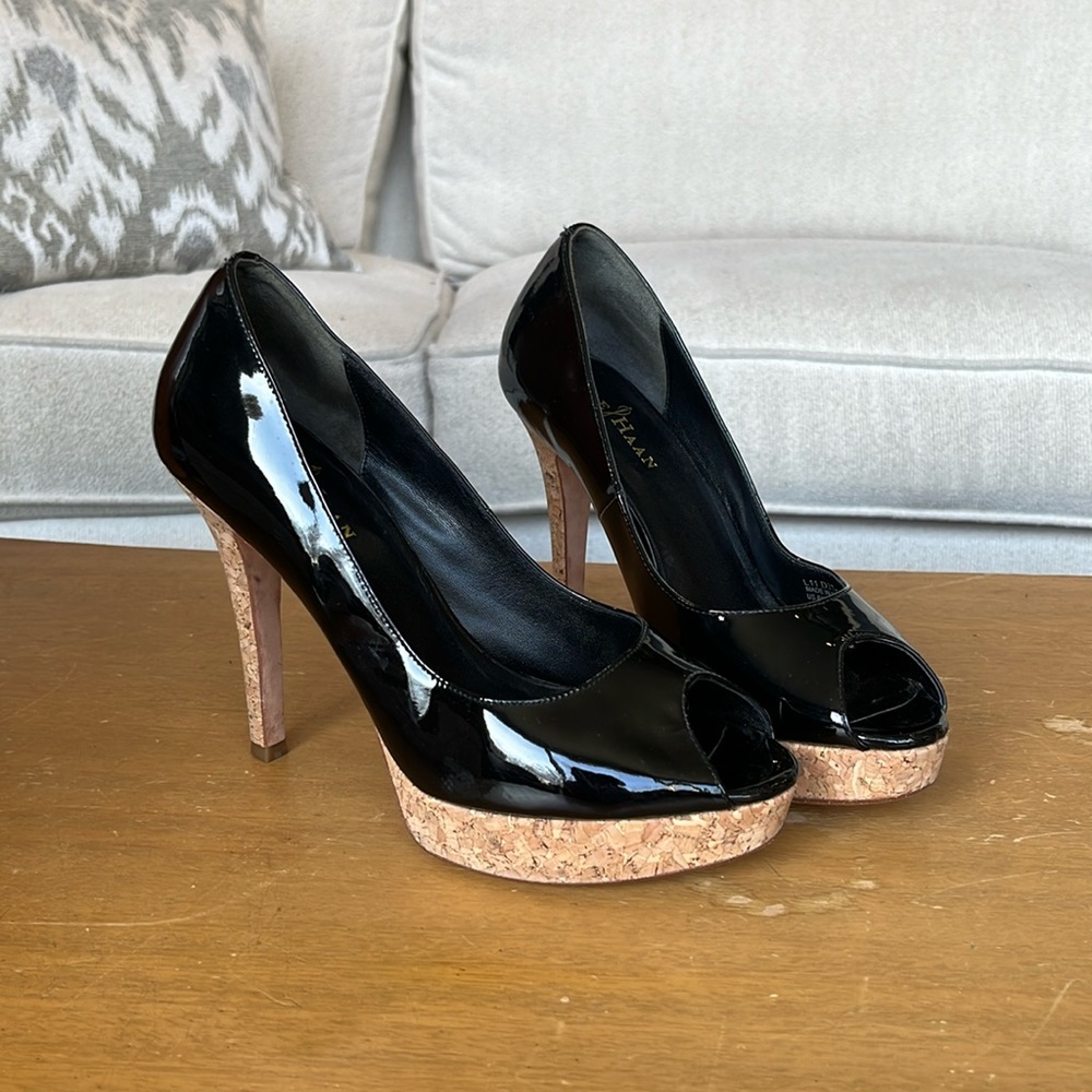Cole Haan stiletto black cork shoes*